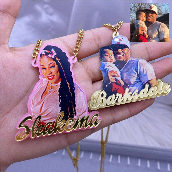 Custom Name Picture Necklace