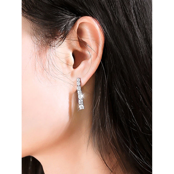 2.8CT Moissanite Dangle Earrings