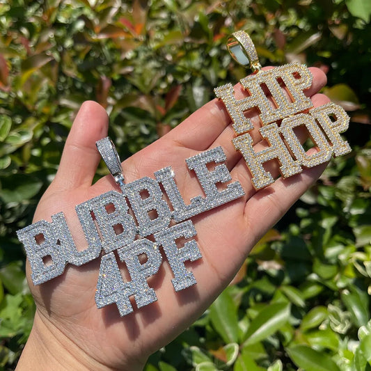 Bubble Letter Customized Name Pendant - Drip lordss